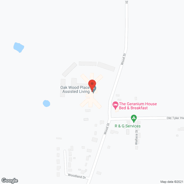 Map of the neighborhood around Oak Wood Place Independent Living