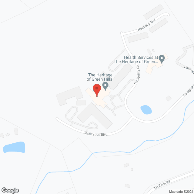 Map of the neighborhood around The Heritage of Green Hills