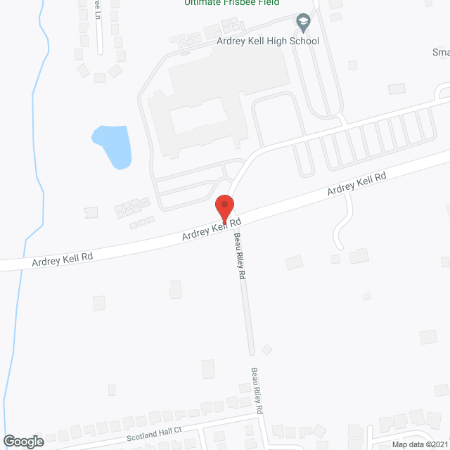 Map of the neighborhood around Brightmore of South Charlotte