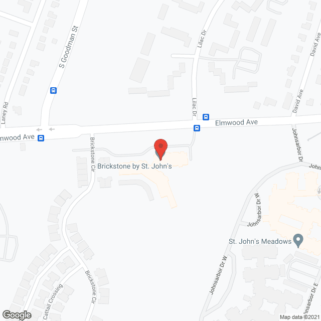 Map of the neighborhood around Brickstone by St Johns