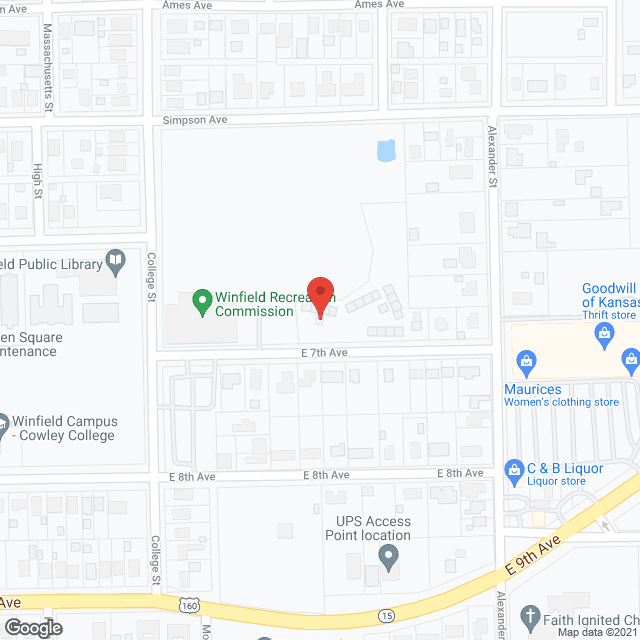 Map of the neighborhood around Canterbury Heights