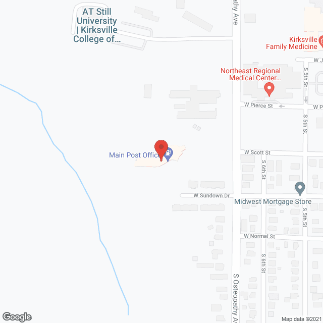 Map of the neighborhood around St. Andrews Apartments at Kirksville