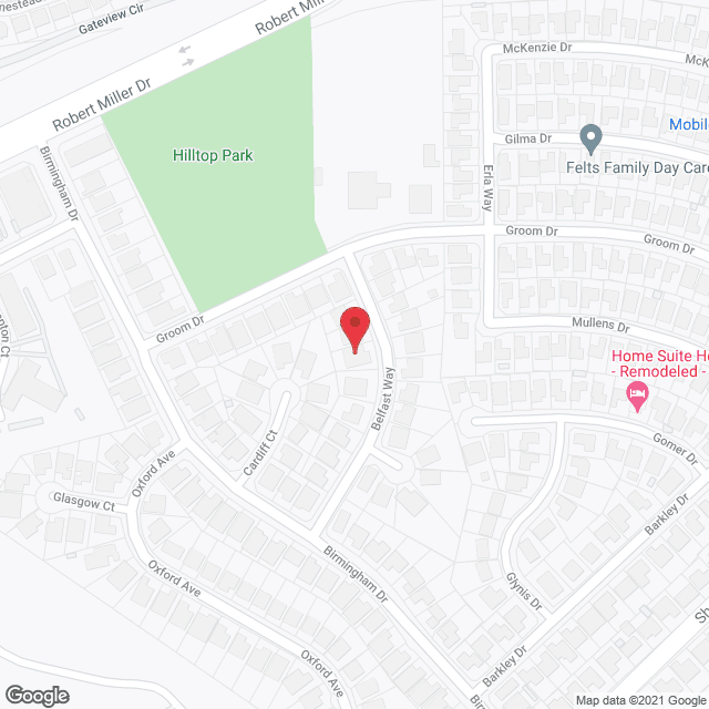 Map of the neighborhood around The Stuart House