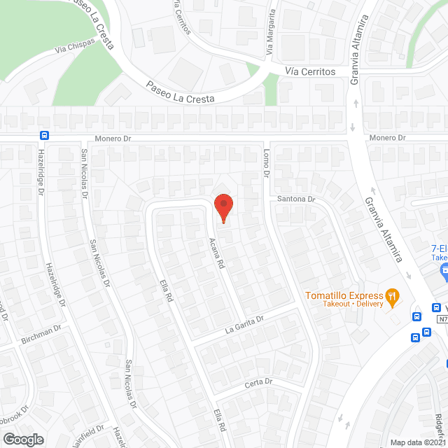 Map of the neighborhood around Angel's Home Care