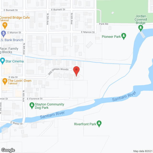 Map of the neighborhood around Mountain Creek Adult Care Home