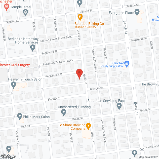 Map of the neighborhood around Always There Senior Care