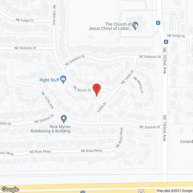 Map of the neighborhood around Dobra's Care Home