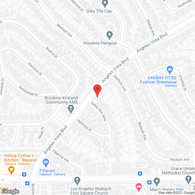 Map of the neighborhood around Comfort House RCFE