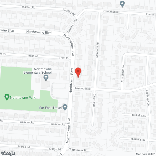 Map of the neighborhood around Reach Out A Hand