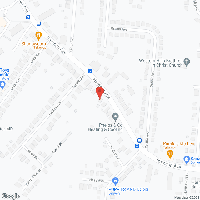 Map of the neighborhood around Pro-Visions Supported Living Care Home lll