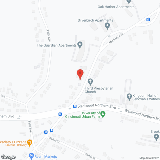 Map of the neighborhood around Longmire Safe Haven ll