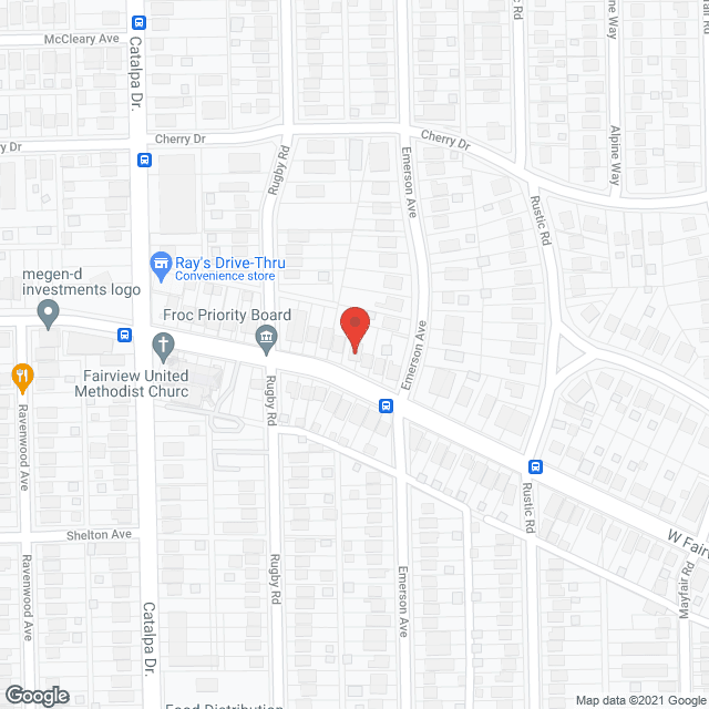 Map of the neighborhood around Gingerbread House II