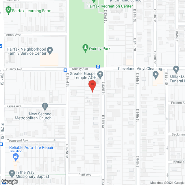 Map of the neighborhood around Eloc Cole ll