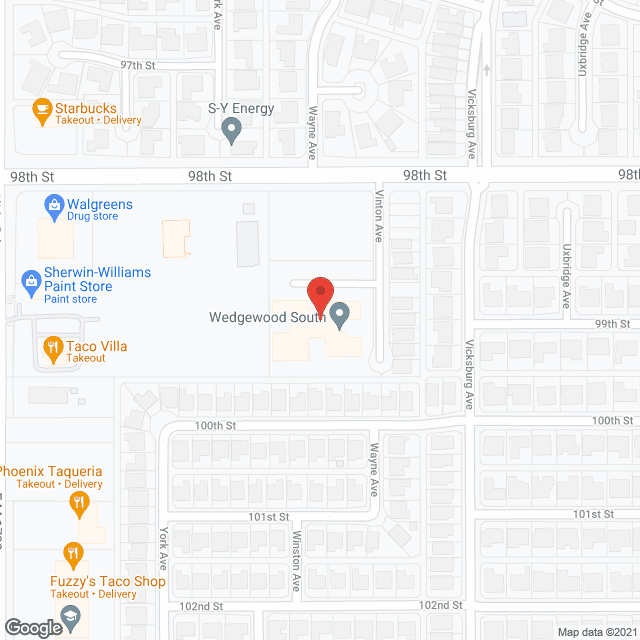 Map of the neighborhood around Wedgewood South