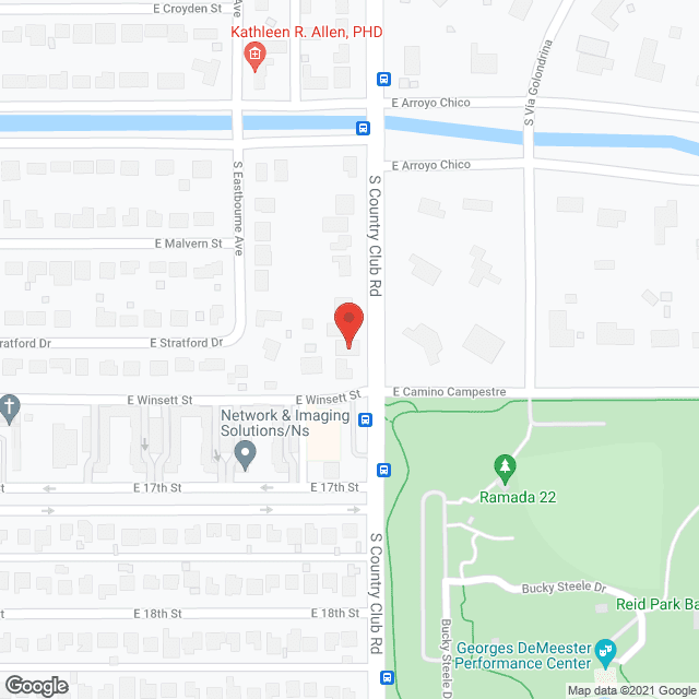 Map of the neighborhood around Simancas Assisted Living