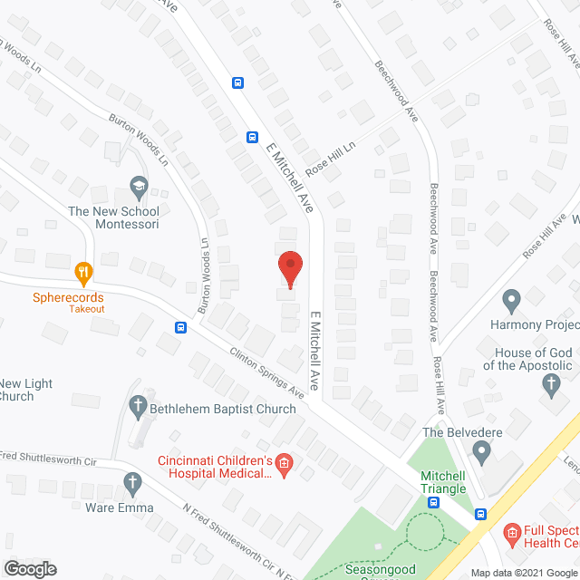 Map of the neighborhood around Bonnie's Place