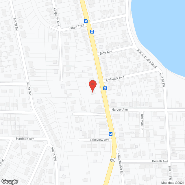 Map of the neighborhood around Manchester Shared Living