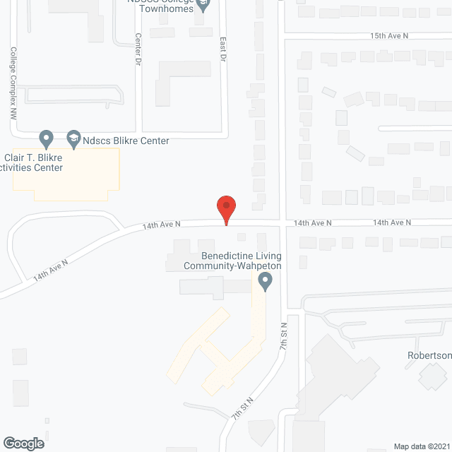 Map of the neighborhood around Siena Court