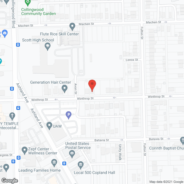 Map of the neighborhood around Christies Home