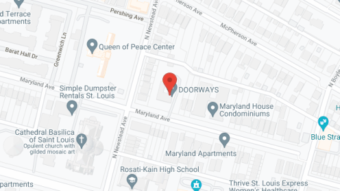 Map of the neighborhood around Doorways Supportive Living