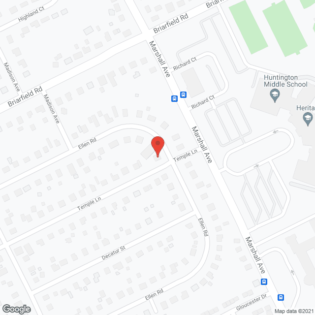 Map of the neighborhood around Mt. Gilead T/A Trinity