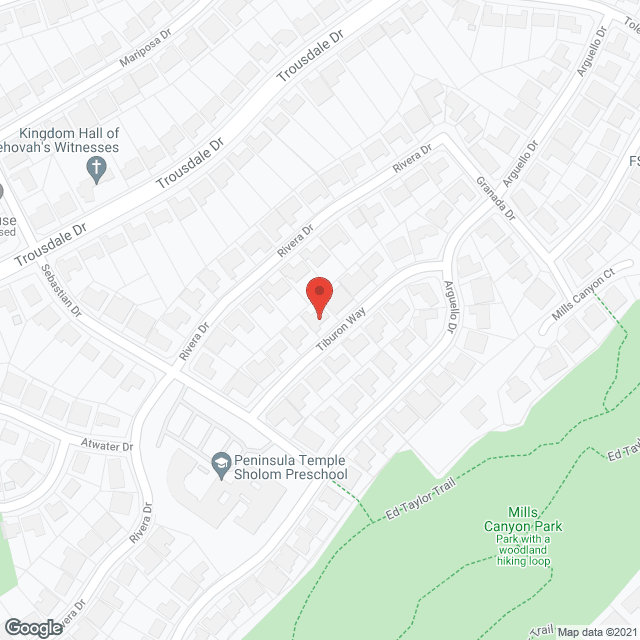 Map of the neighborhood around Palm Assisted Living