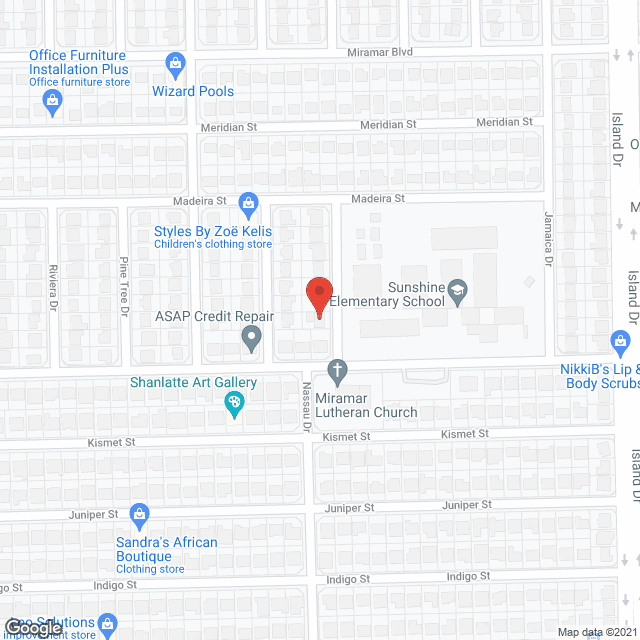 Map of the neighborhood around Utopia Family Home