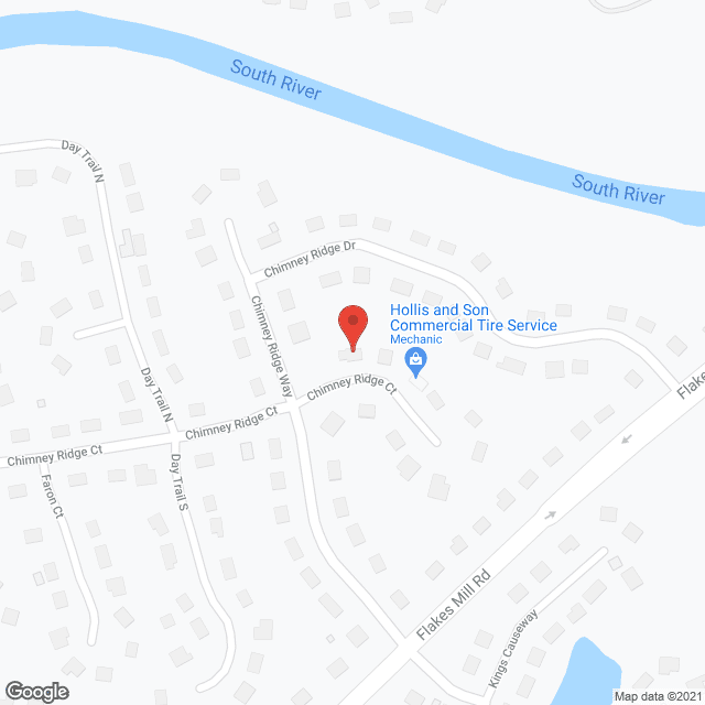 Map of the neighborhood around The Lazarus House