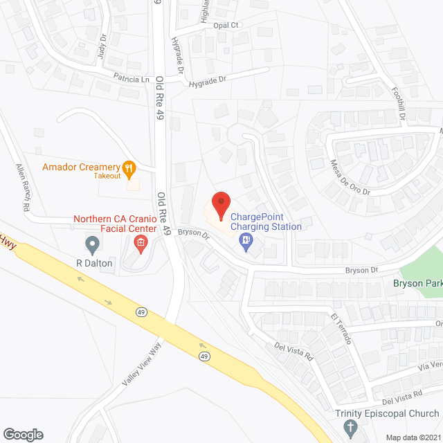 Map of the neighborhood around Gold Quartz Inn Senior Retirement Home
