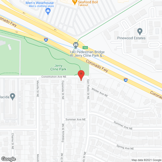 Map of the neighborhood around Casa San Pablo