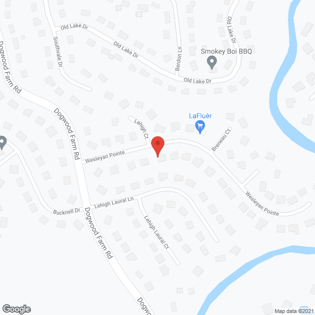 Map of the neighborhood around Joanna's Place