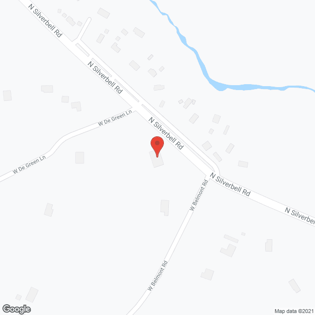 Map of the neighborhood around Faithful Heart
