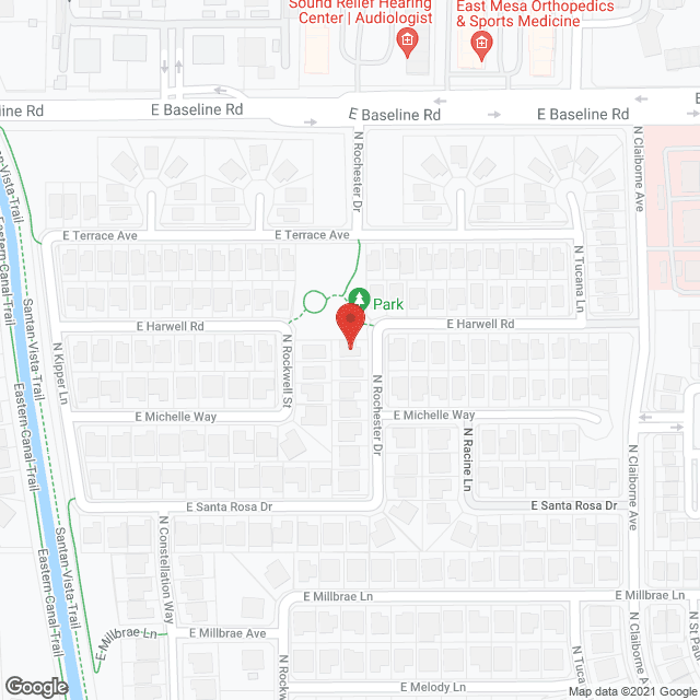 Map of the neighborhood around Benzen Healing Hands