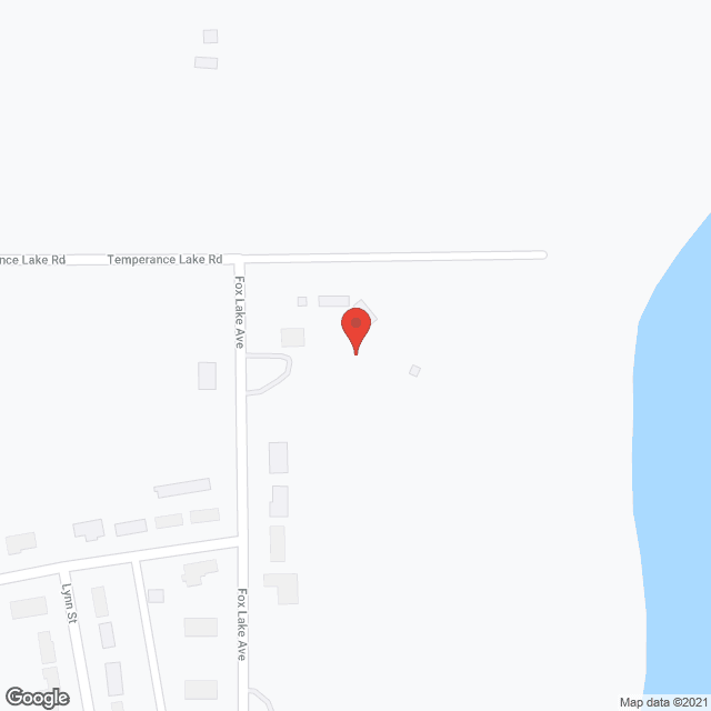 Map of the neighborhood around Temperance Lake Ridge