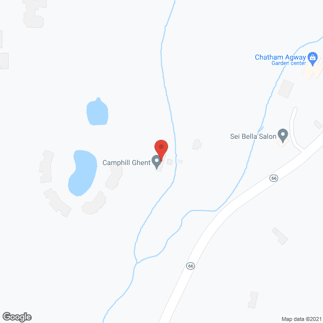Map of the neighborhood around Camphill Ghent