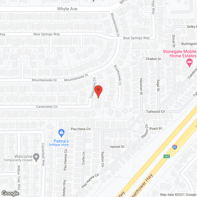 Map of the neighborhood around Legacy Senior Care