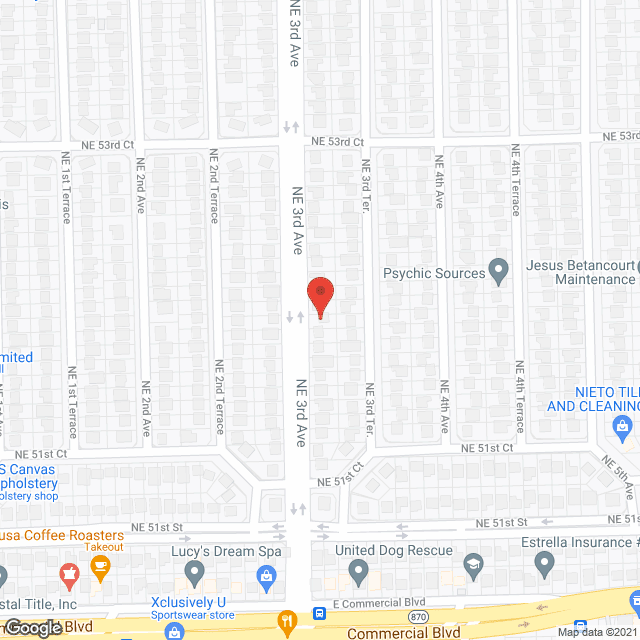 Map of the neighborhood around Assisted Living Sweet