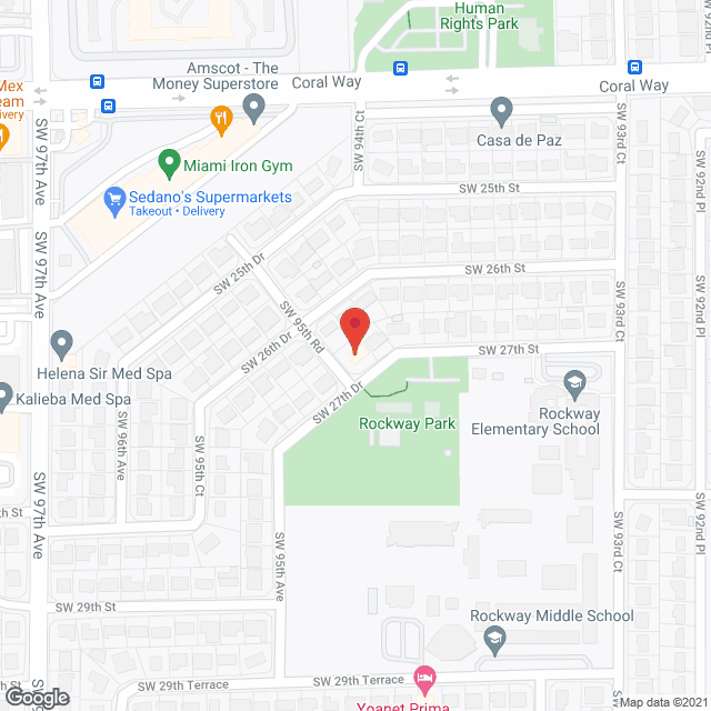 Map of the neighborhood around Our Mercy Residence