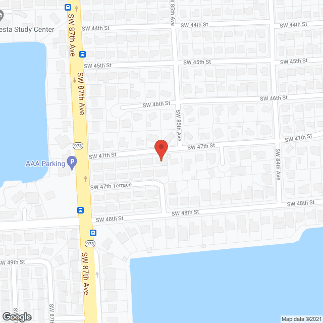 Map of the neighborhood around Manos Amigas ALF