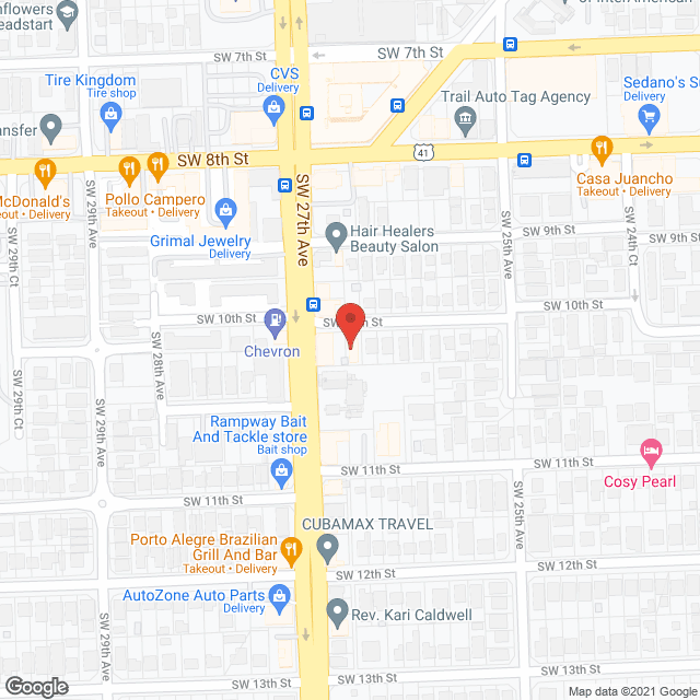 Map of the neighborhood around Love and Tenderness