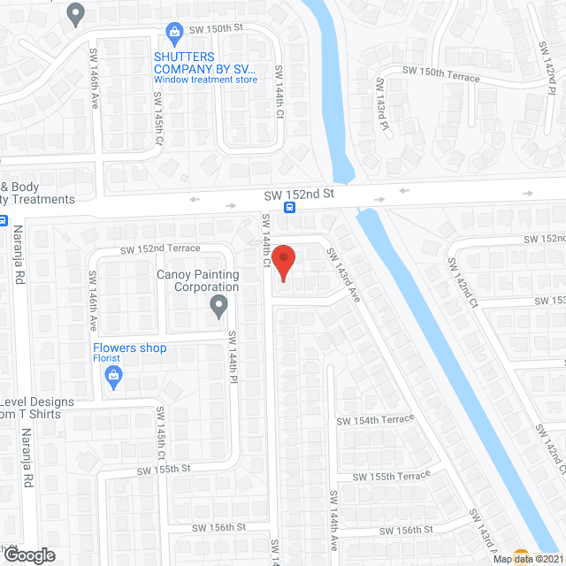 Map of the neighborhood around Our Lady of Lourdes ALF Inc.