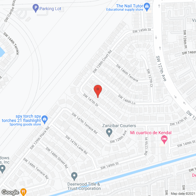 Map of the neighborhood around Deerwood Manor
