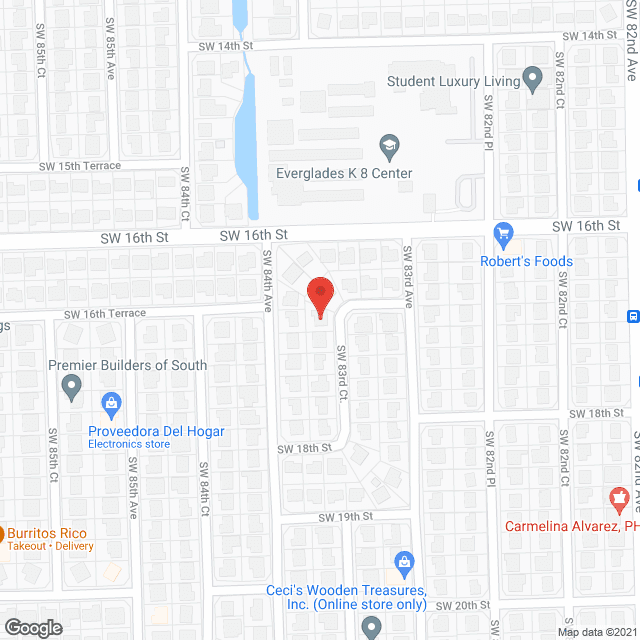 Map of the neighborhood around Reyes Home Care