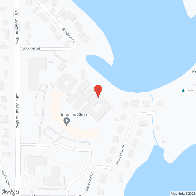Map of the neighborhood around Johanna Shores