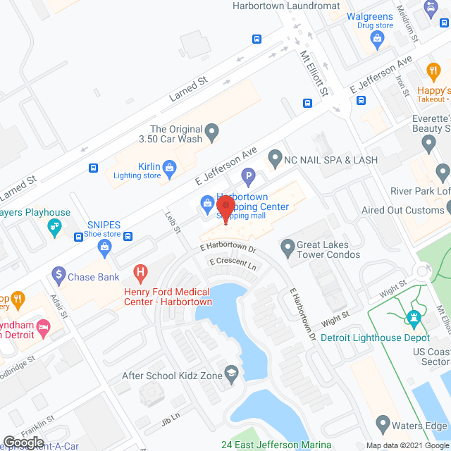 Map of the neighborhood around Second Chance Living Supportive Services