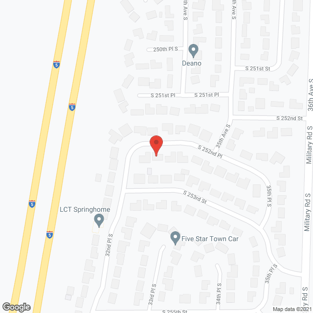 Map of the neighborhood around Goshen Gardens Adult Home
