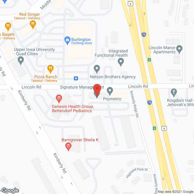 Map of the neighborhood around Cumberland Apartments