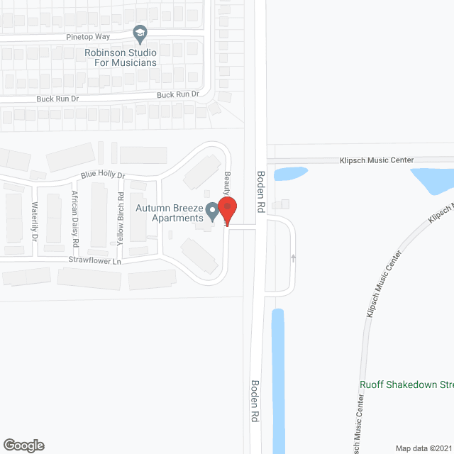 Map of the neighborhood around Autumn Breeze Apts.