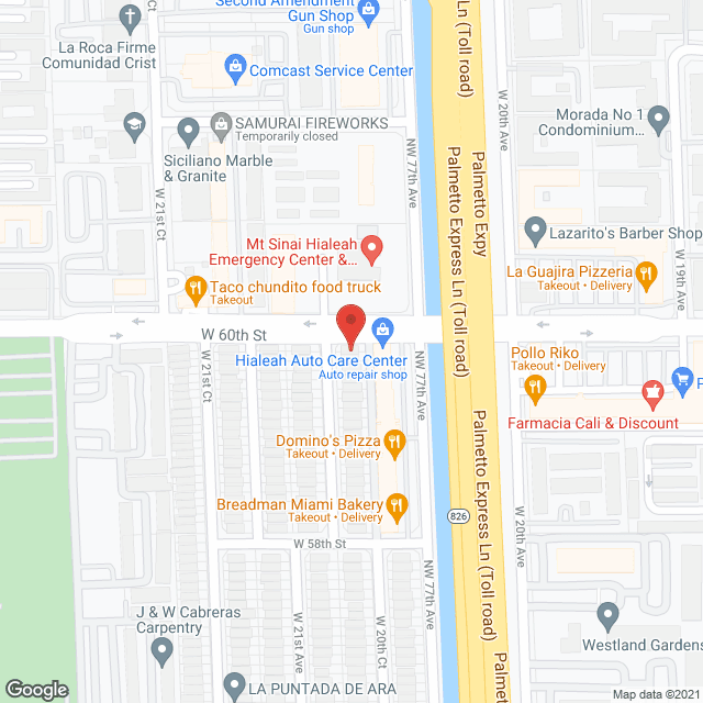 Map of the neighborhood around Maria's Sweet Home