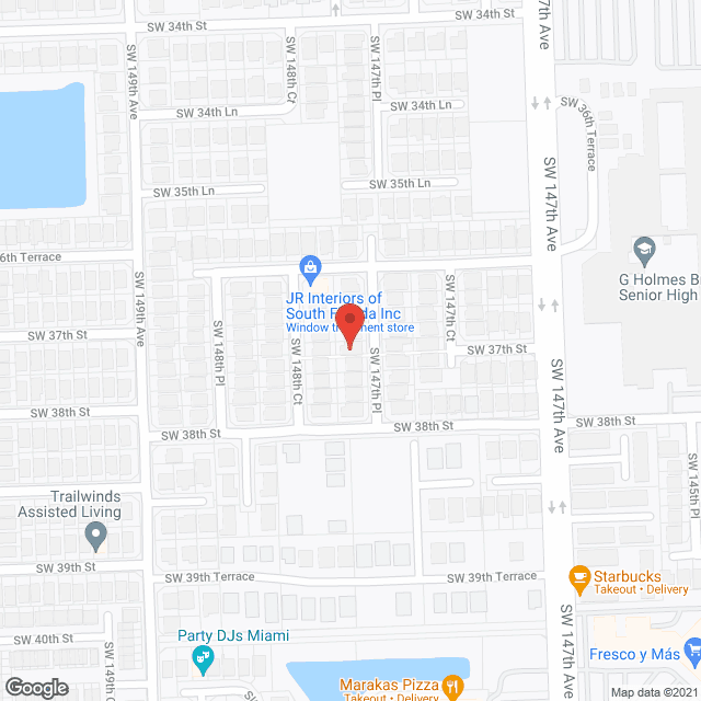 Map of the neighborhood around Nicole's Family Home ALF LLC